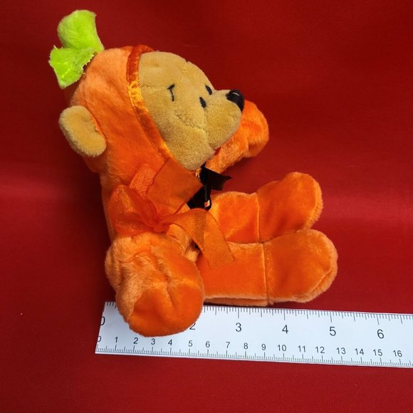 Disney Pooh in Pumpkin Suit Bean Bag Plush - Picture 6 of 12